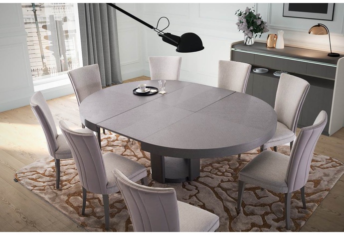 riviera round extending dining table