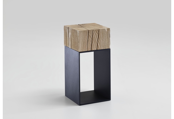 Naturstucke Lamp Table w/ Metal Frame 5160-1015